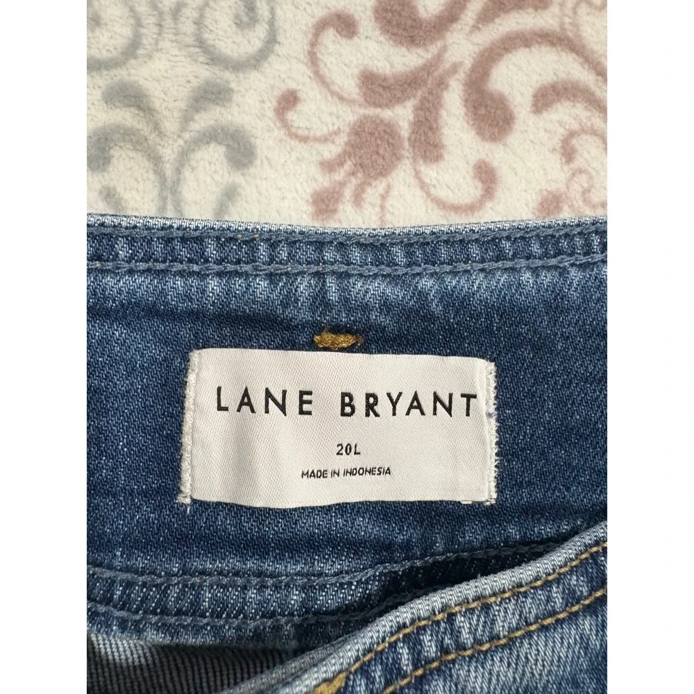 Lane Bryant Signature Fit Ultra High Rise Wide Leg Jeans Medium Wash Blue 20L